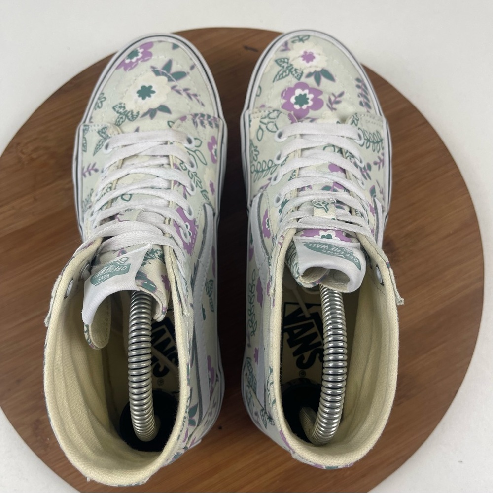 Vans Sk8 Hi Tapered Floral Platform Sneakers - Picture 5 of 10